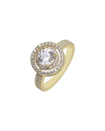 Χρυσό Δαχτυλίδι Ροζέτα Κ9 (076392)