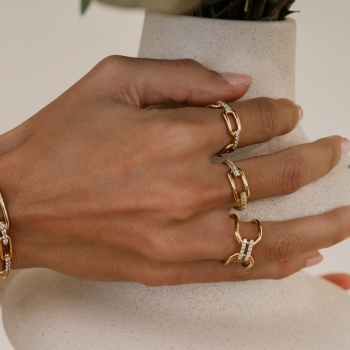 Γυναικείο Δαχτυλίδι από Ασήμι 925 Jcou Unchain (JW908G0-01)