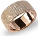 Ροζ επιχρυσωμένο δαχτυλίδι από ασήμι 925 (RGCZ25799)