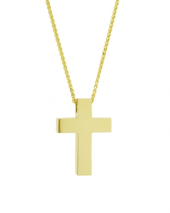 Χρυσός Ανδρικός Σταυρός Κ14 (068250)