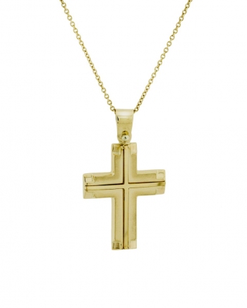 Χρυσός Ανδρικός Σταυρός Κ14 (076288)