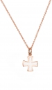 Γυναικείος Σταυρός με Σμάλτο Κ9 (007211)