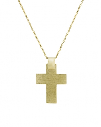 Χρυσός Ανδρικός Σταυρός Κ14 (076319)