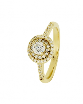 Χρυσό Δαχτυλίδι Ροζέτα Κ14 (061235)